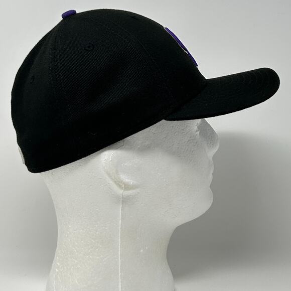 Colorado Rockies Hat Baseball Cap Fitted 7 Black New Era 59Fifty 6 Panel MLB - Picture 7 of 9